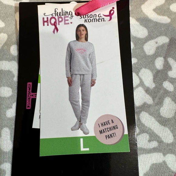 Positive Pink Leopard Print Sweatshirt NWT | Size L - Picture 4 of 6